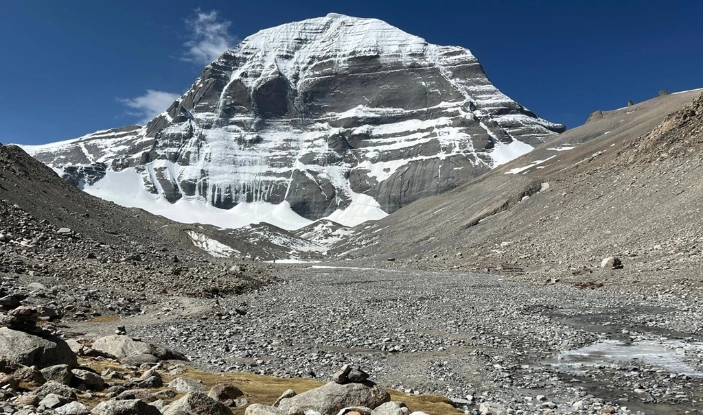 Kailash Tibet View While Doing Charan Sparsh