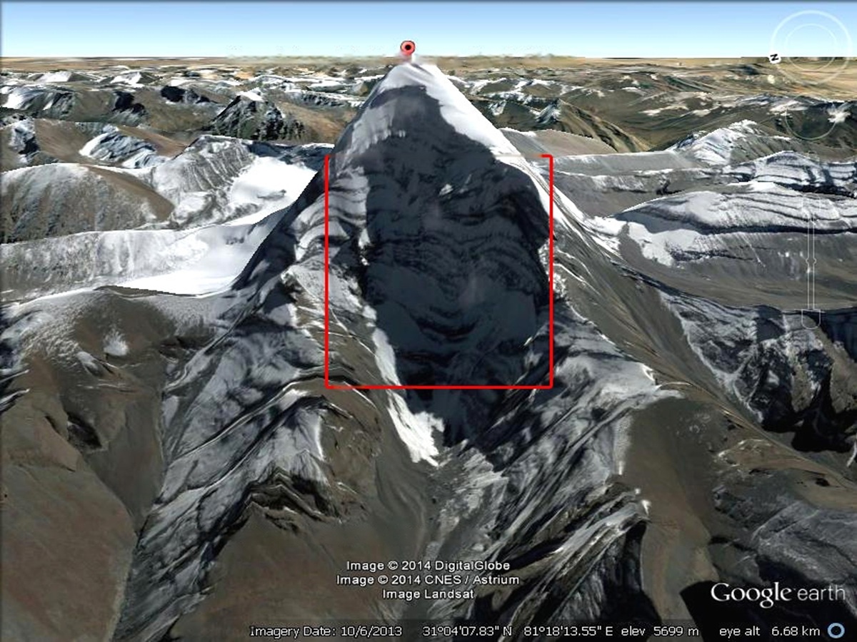 Explore Mount Kailash through Google Earth