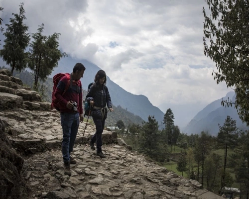 Everest Trek Road Scenery